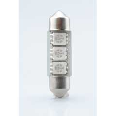 ΛΑΜΠΑΚΙΑ ΠΛΑΦΟΝΙΕΡΑΣ C5W/C10W 12V 0,72W SV8,5 36mm CAN-BUS LED 3xSMD5050 PREMIUM ΜΠΛΕ BLISTER 2ΤΕΜ