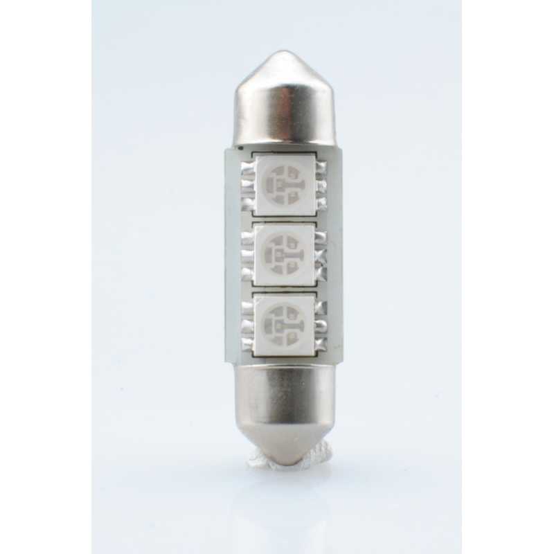 ΛΑΜΠΑΚΙΑ ΠΛΑΦΟΝΙΕΡΑΣ C5W/C10W 12V 0,72W SV8,5 36mm CAN-BUS LED 3xSMD5050 PREMIUM ΜΠΛΕ BLISTER 2ΤΕΜ