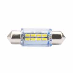 ΛΑΜΠΑΚΙΑ ΠΛΑΦΟΝΙΕΡΑΣ C5W/C10W 12V 1W SV8,5 36mm LED 8xSMD3014 ΛΕΥΚΟ BLISTER 2ΤΕΜ.