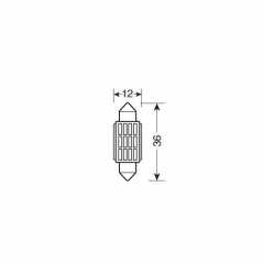 ΛΑΜΠΑΚΙ ΠΛΑΦΟΝΙΕΡΑΣ 12V 12x36mm 150lm ΛΕΥΚΟ MEGA-LED12 (ΔΙΠΛΗΣ ΠΟΛΙΚΟΤΗΤΑΣ- CAN-BUS) BLISTER 1ΤΕΜ.