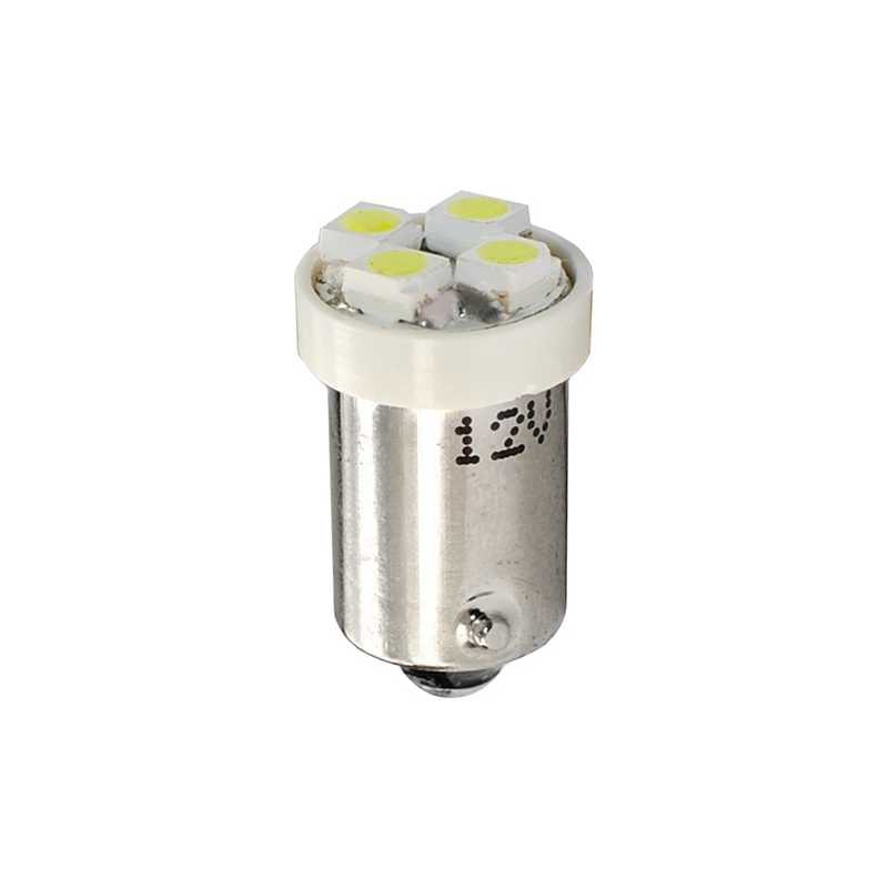 T4W 12V 0,96W BA9s (ΜΙΝΙΟΝ) LED 4xLED 3mm ΜΠΛΕ BLISTER 2ΤΕΜ. M-TECH