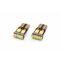 T10 W5W CANBUS 12V 2,2W LED 18xSMD4014 ΛΕΥΚΟ 5600K 12x23mm 2ΤΕΜ.