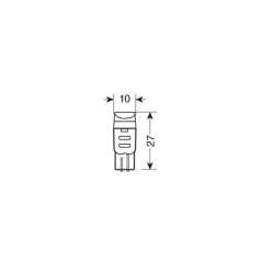 T10 24-28V W2,1x9,5d MEGA-LED3 70LM (ΔΙΠΛΗΣ ΠΟΛΙΚΟΤΗΤΑΣ) 20ΤΕΜ.