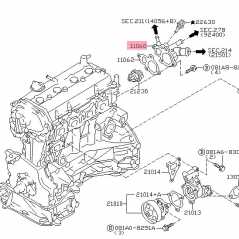 ΛΑΙΜΟΣ ΘΕΡΜΟΣΤΑΤΗ NISSAN XTRAIL T30 2.5 ΕΞΑΓΩΓΗΣ