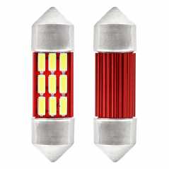 ΛΑΜΠΑΚΙΑ ΠΛΑΦΟΝΙΕΡΑΣ 31mm 12V 5.600K 12xSMD 4014 LED CAN-BUS  AMIO - 2 ΤΕΜ.