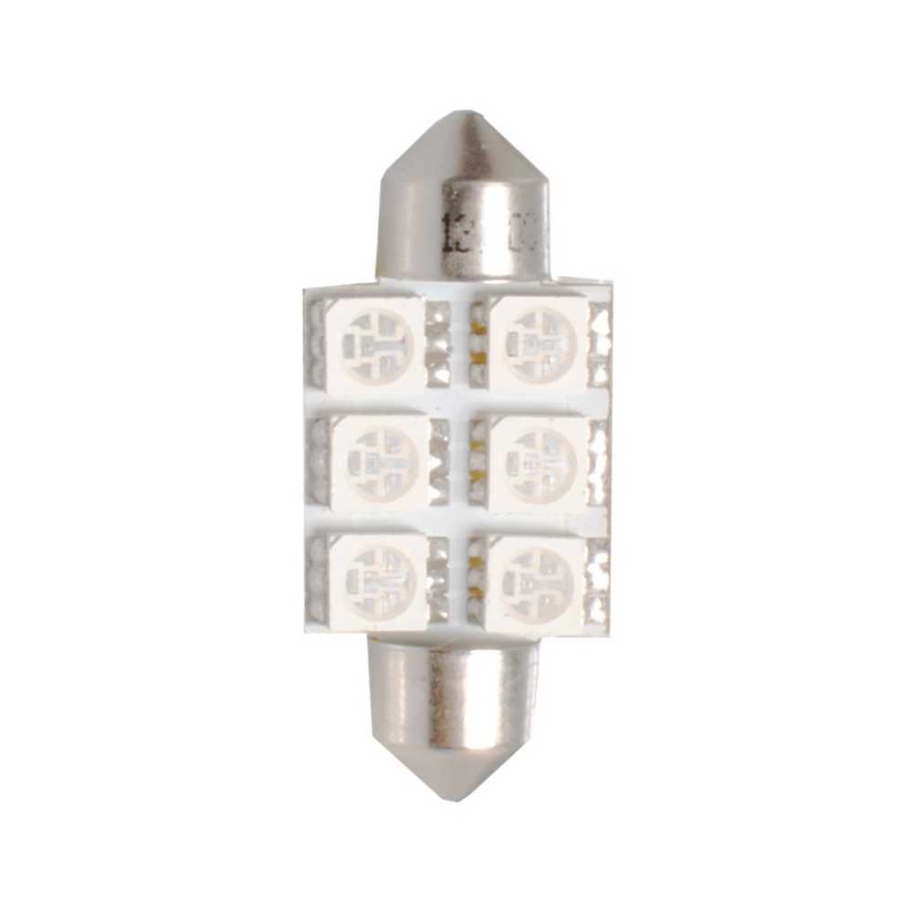 ΛΑΜΠΑΚΙΑ ΠΛΑΦΟΝΙΕΡΑΣ C5W/C10W 12V 1,44W SV8,5 36mm PREMIUM LED 6xSMD5050 ΜΠΛΕ M-TECH - 1 ΤΕΜ.