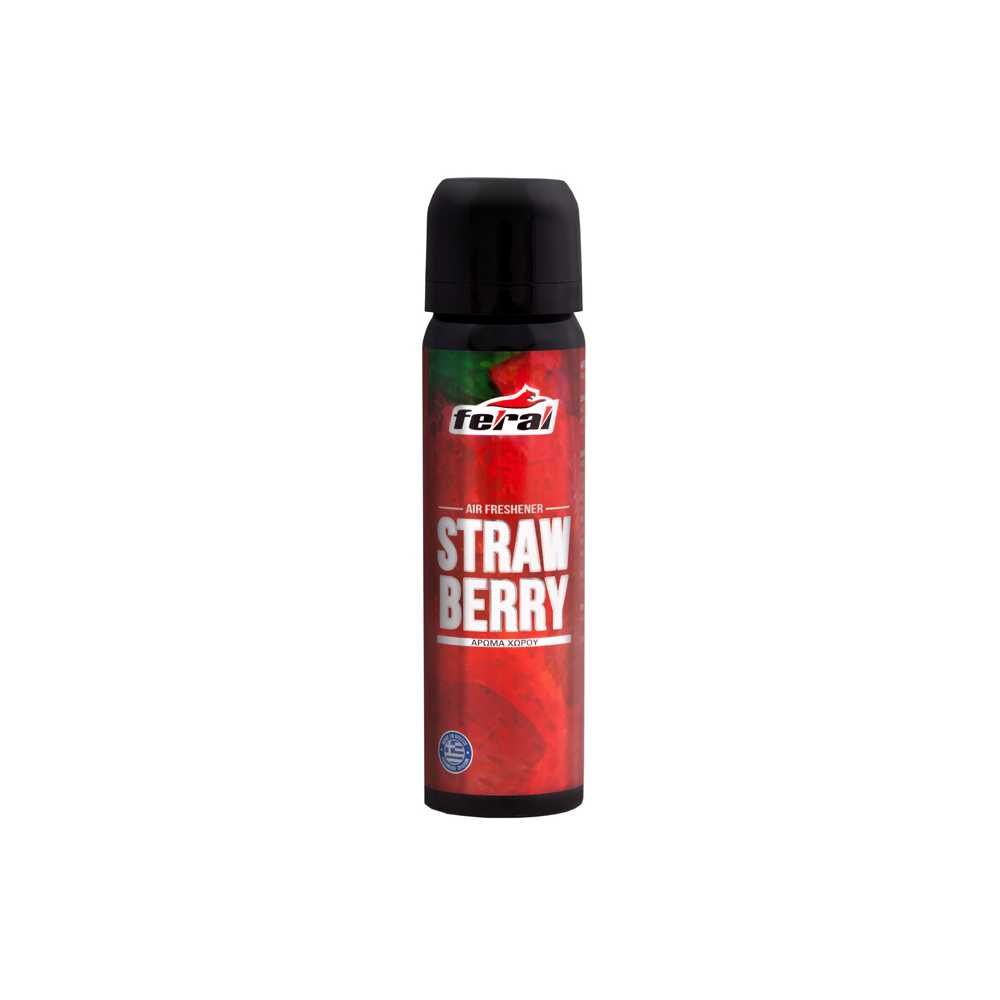 Αρωματικό αυτοκινήτου Spray Feral Fruity Collection Με Άρωμα Strawberry 1 Τεμάχιο