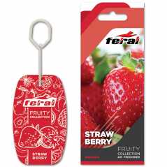 Αρωματικό Αυτοκινήτου Κρεμαστό Feral Fruity Collection Strawberry 1 Τεμάχιο