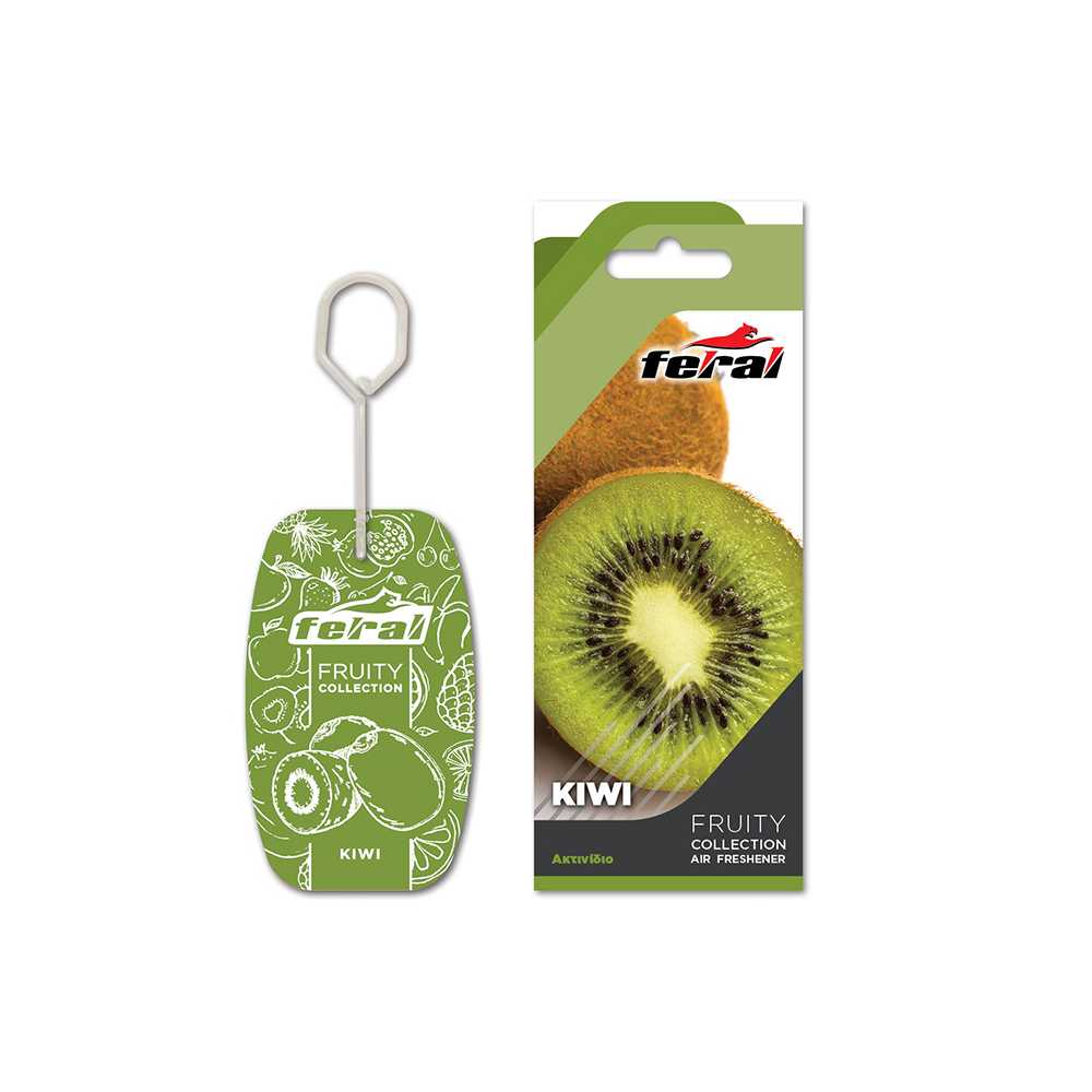 Αρωματικό Αυτοκινήτου Κρεμαστό Feral Fruity Collection Kiwi 1 Τεμάχιο