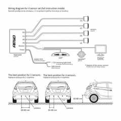 Parking Sensor Amio (01565) ΡDC Με 4 Led 22mm 1 Τεμάχιο