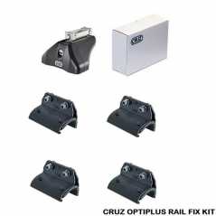 Πόδια / Άκρα Για Μπάρες Οροφής CRUZ Optiplus Rail FIX 936-608 Για Hyundai Bayon 5d 21+ Με Ενσωματωμένο Railing Σετ 4 Τεμάχια