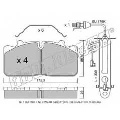 fri.tech. Σετ τακάκια 598.2W ECE, APPROVED