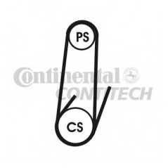 CONTITECH Ιμάντας poly-V 4PK1102 ELAST 4 PK 1102, 4PK 1095, 4PK 1102