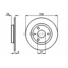 BOSCH Δισκόπλακα 0 986 478 246 106 II (1) 1996