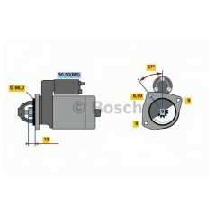 BOSCH Μίζα 0 001 107 490 GT (937) 2003-2010