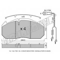 fri.tech. Σετ τακάκια 602.1W ECE, APPROVED