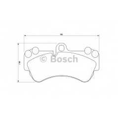 BOSCH Σετ τακάκια 0 986 424 740 CAYENNE (955) 2002-2010