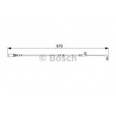 BOSCH Δείκτης φθοράς τακάκι 1 987 473 002 5 (E60) 2003-2010, 6 (E63) 2004