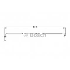 BOSCH Δείκτης φθοράς τακάκι 1 987 473 003 5 (E60) 2003-2010, 6 (E63) 2004