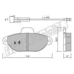 fri.tech. Σετ τακάκια 162.0 ECE, APPROVED