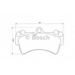 BOSCH Σετ τακάκια 0 986 424 739 Q7 (4L) 2006, CAYENNE (955) 2002-2010