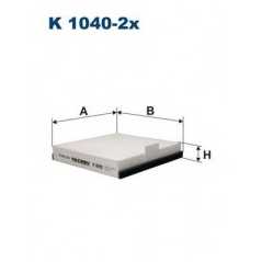 FILTRON Φίλτρο Καμπίνας K1040-2x AVANTIME (DE0_) 2001-2003, ESPACE III (JE0_) 1996-2002