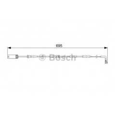 BOSCH Δείκτης φθοράς τακάκι 1 987 473 050 1 (E81) 2004-2012, 1 (E87) 2003-2012, 1 (F20) 2010, 1 (F21) 2011, 3 (E90) 2005-2011