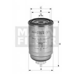 MANN-FILTER Φίλτρο καυσίμου WK 8044 x 60 0503, FARMALL 2012, MAXXUM 1989, QUANTUM 2009, T4000 2008, T5000 2008, A 2004, A 2000