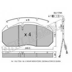 fri.tech. Σετ τακάκια 602.2W ECE, APPROVED