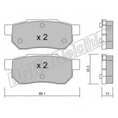 fri.tech. Σετ τακάκια 173.0 ECE, APPROVED