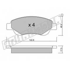 fri.tech. Σετ τακάκια 653.0 ECE, APPROVED