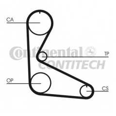 CONTITECH Σετ οδοντωτού ιμάντα CT626K1 127 1971-1986, FIORINO (147) 1980-1993, Y10 (156) 1985-1995