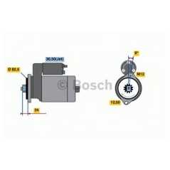 BOSCH Μίζα 0 001 125 517 BOSCH, DB, KW, DAF, VW, LT, II, TDI