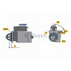 BOSCH Μίζα 0 001 107 476 BOSCH, RENAULT, CLIO, III, ESPACE, IV, LAGUNA, GT, MEGANE, CC, II, TRAFIC, JL, FL