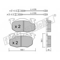 fri.tech. Σετ τακάκια 039.4 ECE, APPROVED