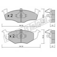 fri.tech. Σετ τακάκια 215.0 ECE, APPROVED