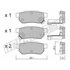 fri.tech. Σετ τακάκια 173.1 ECE, APPROVED