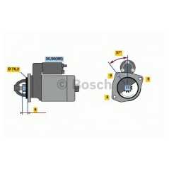 BOSCH Μίζα 0 001 138 009 GIULIETTA (940) 2010, MITO (955) 2008, 500L 2012, PUNTO EVO (199) 2008, MUSA (350) 2004