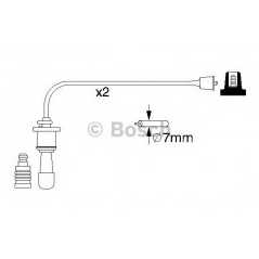 BOSCH Μπουζοκαλώδια & Εξαρτήματα Σύνδεσης 0 986 356 991 SAE