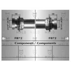 MALO Ελαστικοί σωλήνες φρένων (μαρκούτσια) 80432 VOYAGER III (GS) 1995-2001