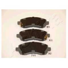 ASHIKA Σετ τακάκια 50-07-711 SUBARU, IMPREZA, GFC, AWD, GC, GD, GG, GF, LEGACY, II, BD, BG, III, BE, BH, WVA, ECE, APPROVED