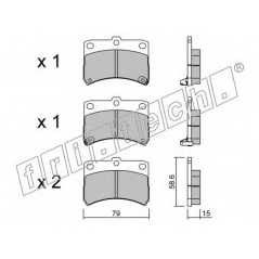 fri.tech. Σετ τακάκια 475.0 ECE, APPROVED