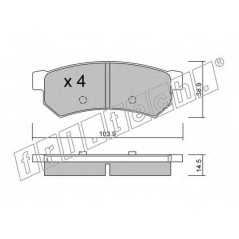 fri.tech. Σετ τακάκια 863.0 ECE, APPROVED