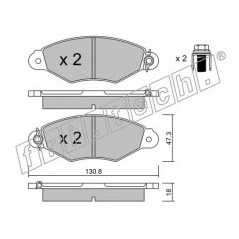 fri.tech. Σετ τακάκια 262.0 ECE, APPROVED