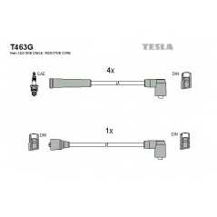 TESLA Μπουζοκαλώδια & Εξαρτήματα Σύνδεσης T463G FIESTA II (FBD) 1983-1989, ORION I (AFD) 1983-1986, ORION II (AFF) 1985-1990