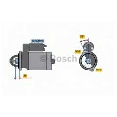 BOSCH Μίζα 0 001 115 049 SL (R230) 2001-2012, VIANO (W639) 2003