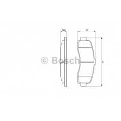 BOSCH Σετ τακάκια 0 986 461 122 MICRA II (K11) 1992-2003