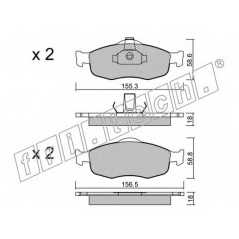 fri.tech. Σετ τακάκια 148.0 ECE, APPROVED