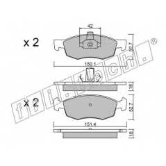 fri.tech. Σετ τακάκια 283.2 ECE, APPROVED