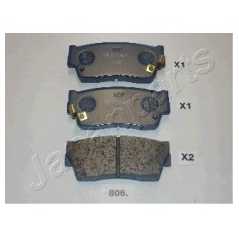 JAPANPARTS Σετ τακάκια PA-806AF SAMURAI (SJ) 1988-2004, SJ 410 1979-1988, SJ 413 1984-1990, 90 (EL) 1995-1997